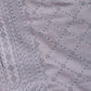 Rajwada Grey Viscose Silk Embellished Stitched Kurta For Men