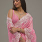 Rajwada Pink Crush Embroidered Saree For Women