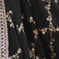 Rajwada Black Georgette Stitched Gown With Dupatta For Women
