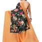 Rajwada Black Silk Blend Floral Printed Saree For Women