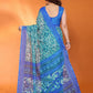 Rajwada Blue Silk Blend Printed Saree For Women