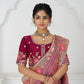 Rajwada Mauve Viscose Silk Embroidered Saree For Women