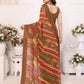 Rajwada Brown Georgette Printed Saree For Women
