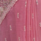 Rajwada Pink Crush Embroidered Saree For Women