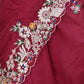 Maroon Georgette Embellished Saree