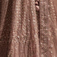 Rajwada Mauve Net Embellished Semi-Stitched Lehenga For Women