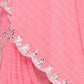 Rajwada Light pink Georgette Printed Saree For Women