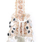Rajwada White Suede Sequins, Mirror Work Potli For Women