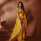 Rajwada Mustard Georgette Embellished Elegant Saree For Women