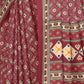 Rajwada Maroon Georgette Printed Saree For Women