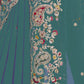 Rajwada Green Satin Embroidered Saree For Women