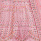 Rajwada Pink Embroidered Soft Net Semi Stitched Lehenga With Blouse For Women