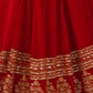 Rajwada Red Georgette Embroidered Stitched Gown For women