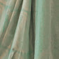 Rajwada Sea Green Silk Blend Woven Saree With Unstitched Blouse For Women