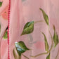 Rajwada Pink Georgette Printed Saree With Unstitched Blouse For Women