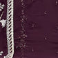 Rajwada Wine Georgette Embroidered Semi-Stitched Kurta Set For Women