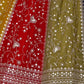 Rajwada Multicolor Georgette Embroidered Semi-Stitched lehenga For Women