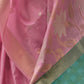 Rajwada Pink Soft Silk Woven Saree With Unstitched Blouse For Women