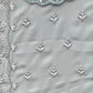 Rajwada Grey Georgette Embroidered Semi-Stitched Kurta Set For Women