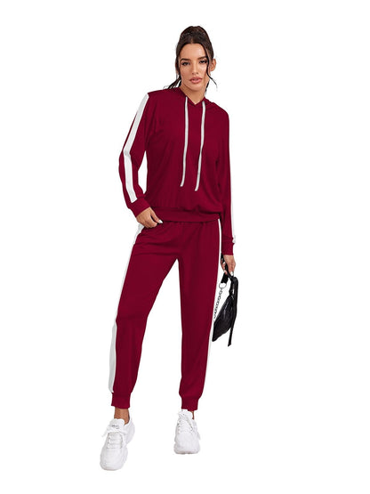 Rajwada Maroon Polyester Patterned Co-Ord Set For Women