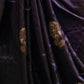 Rajwada Navy Blue Satin Woven Saree With Unstitched Blouse For Women