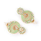 Rajwada Green Beads And Kundan Embellished Long Neck Piece For Women