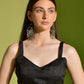 Rajwada Black Embellished Georgette Saree With Unstitched Blouse For Women