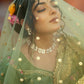 Rajwada Women Light Green Floral Semi Stitched Lehenga With Unstitched Blouse