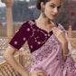 Rajwada Lavender Georgette Embellished Elegant Saree For Women