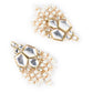 Rajwada White Beads And Kundan Embellished Choker Set For Women