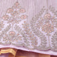 Rajwada Women Designer Lilac Silk Blend Semi Stitched Lehenga With Unstitched Blouse