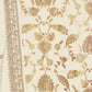 Rajwada White Cotton Blend Embroidered Semi-Stitched Kurta Set For Women