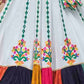 Rajwada Multicolor Rayon Embroidered Stitched Lehenga With Blouse For Women
