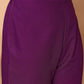 Rajwada Purple Rayon Printed Stitched Kurta Set For Women