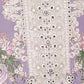 Rajwada Lavender Cotton Blend Embroidered Semi Stitched Kurta Set For Women