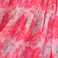 Rajwada Pink Georgette Printed Stitched Gown For Women