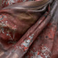 Rajwada Grey Poly Brasso Woven Saree With Unstitched Blouse For Women