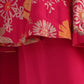 Rajwada Pink Silk Blend Printed Stitched Kurta Set For Women