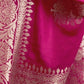 Rajwada Pink Georgette Woven Saree With Unstitched Blouse for Women