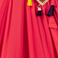 Rajwada Coral Cotton Blend Embroidered Semi-Stitched lehenga For Women