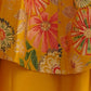Rajwada Yellow Silk Blend Printed Stitched Kurta Set For Women