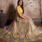 Rajwada Women Peach Embroidered Semi Stitched Lehenga With Unstitched Blouse