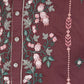 Rajwada Mauve Viscose Silk Embroidered Stitched Kurta For Men