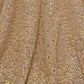 Rajwada Brown Soft Net Embellished Semi-Stitched Lehenga With Unstitched Blouse For Women