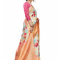 Rajwada Multicolour Silk Blend Floral Printed Saree For Women