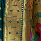Rajwada Deep Teal Green Silk Blend Woven Pithani Saree For Women