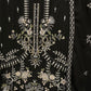 Rajwada Black Georgette Embroidered Semi-Sitched Kurta Set For Women