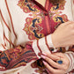 Rajwada Cream Linen Printed Stitched Co-Ord Set For Women