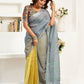 Rajwada Multicolour Cotton Linen Zari Work Saree For Women