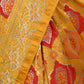 Yellow Banarasi Silk Embellished Saree